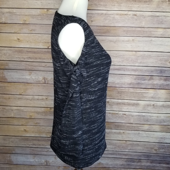 Rag & Bone Cold Shoulder 3/4 Sleeve Charcoal Top - Picture 2 of 6